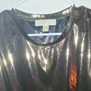 Michael Kors Shiny Bronze Blouse